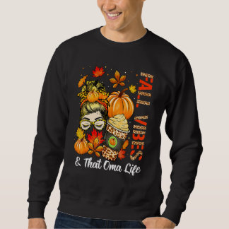 Sudadera Cute Leopard Fall Vibes That Is Oma Life Thanksgiv