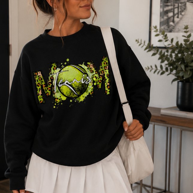 Sudadera Cute Leopard Print Tennis Mom  (Subido por el creador)