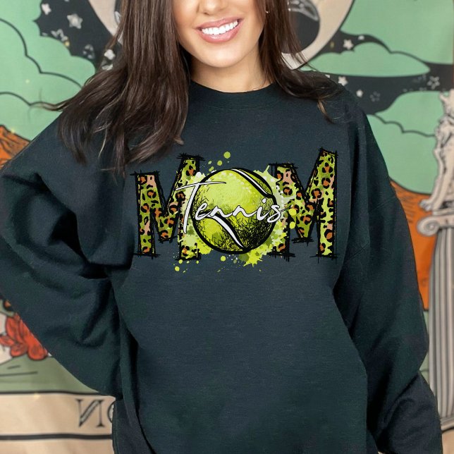 Sudadera Cute Leopard Print Tennis Mom  (Subido por el creador)