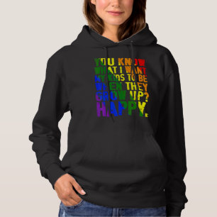 Sudadera Cute Lgbt Padres Infantiles Sabes Lo Que Quiero Pa