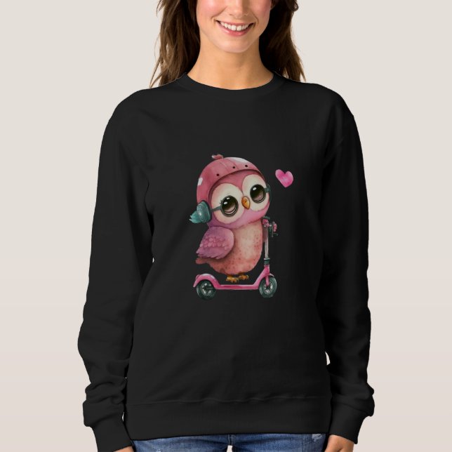 Sudadera Cute Little Owl Valetines Animal Love (Anverso)
