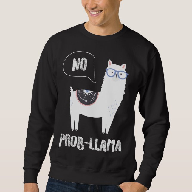 Sudadera Cute Llama Alpaca Prob Llama  Farm Animals (Anverso)