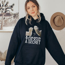 Sudadera Cute Llama Funny Pun Chiste memes negro