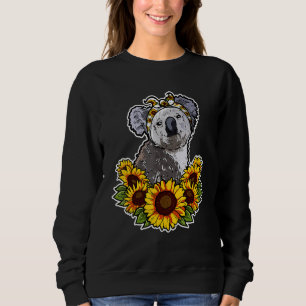 Sudadera Cute Love Koala Bear Sunflower Decoración Koala
