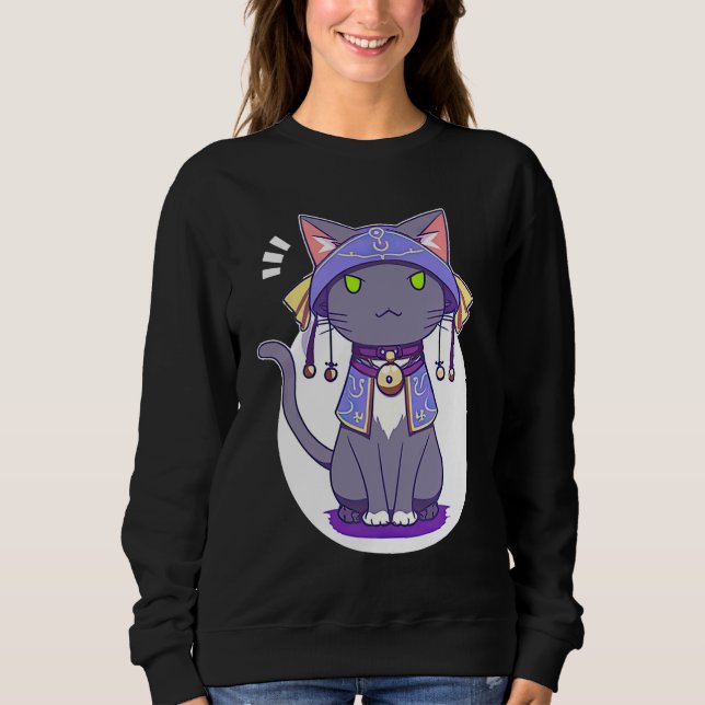 Sudadera Cute Magical Kitty Unleash Your Fantasy Power with (Anverso)