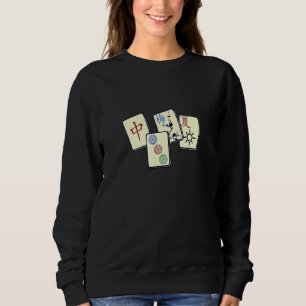 Sudadera Cute Mah Jong Tiles Divertido juego judío chino
