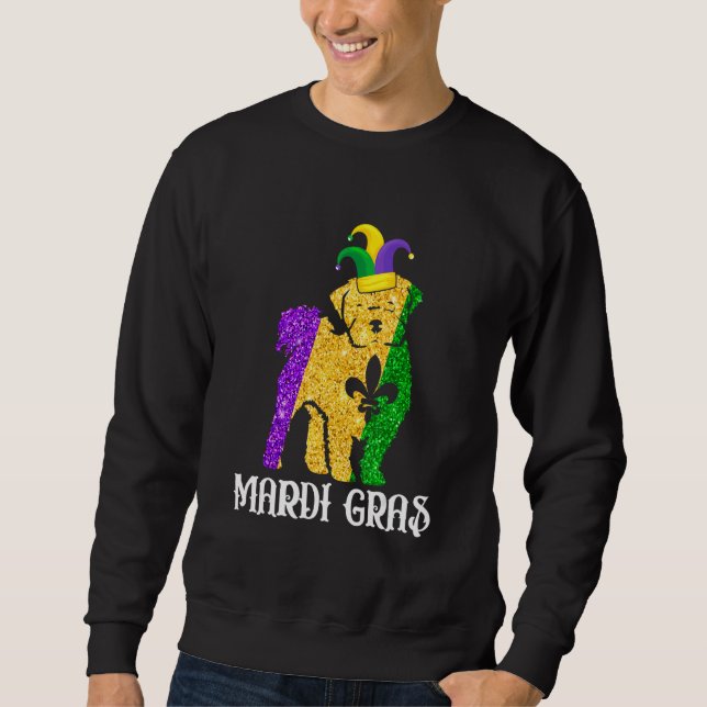 Sudadera Cute Maltese Dog Lover Mardi Gras Party Jester Mas (Anverso)