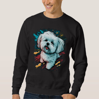 Sudadera Cute Maltese Dog on Maltese dog