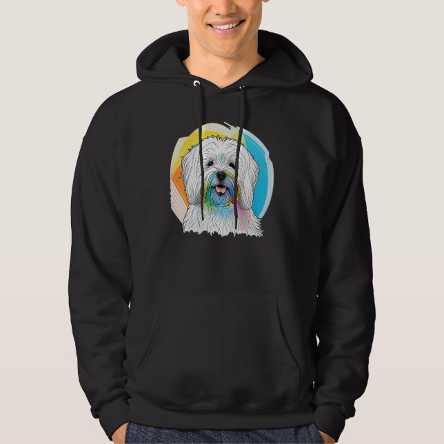 Sudadera Cute Maltese Dog on Maltese dog   1 (Anverso)