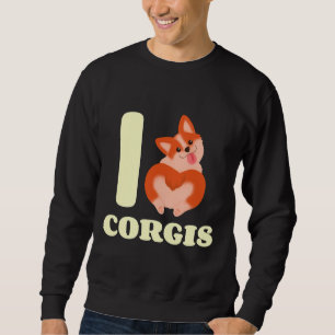 Sudadera Cute me encanta Corgi Heart Butt