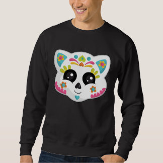 Sudadera Cute Mexican Halloween Cat Sugar Skull Cat