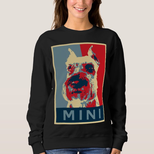 Sudadera Cute Miniature Schnauzer Election (Anverso)