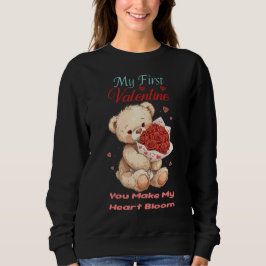 Sudadera Cute My First Valentine Teddy Sweatshirt
