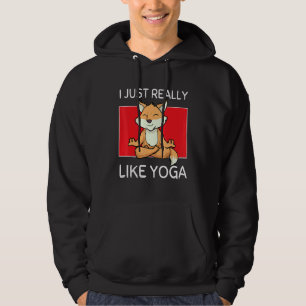 Sudadera Cute Namaste Zorro Me Gusta Mucho Yoga Pilates