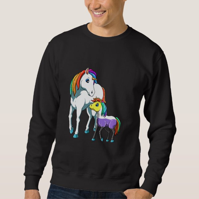 Sudadera Cute Nonbinario Y Género Unicornio Mama (Anverso)