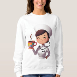 Sudadera Cute Nurse Coffee Sweatshirt