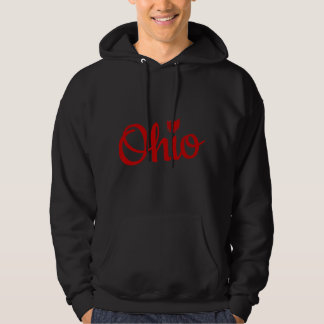 Sudadera Cute Ohio Guión Rojo OH Map Love Home Buckeye Stat