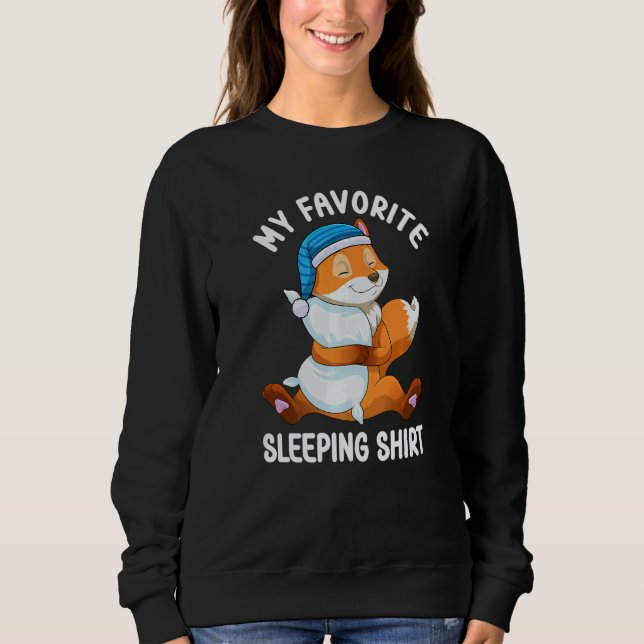 Sudadera Cute Pajama for Women  Nigh Sleeping Fox  3 (Anverso)