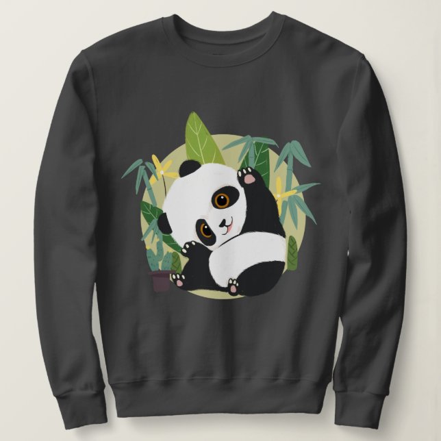 Sudadera Cute Panda (Anverso del diseño)