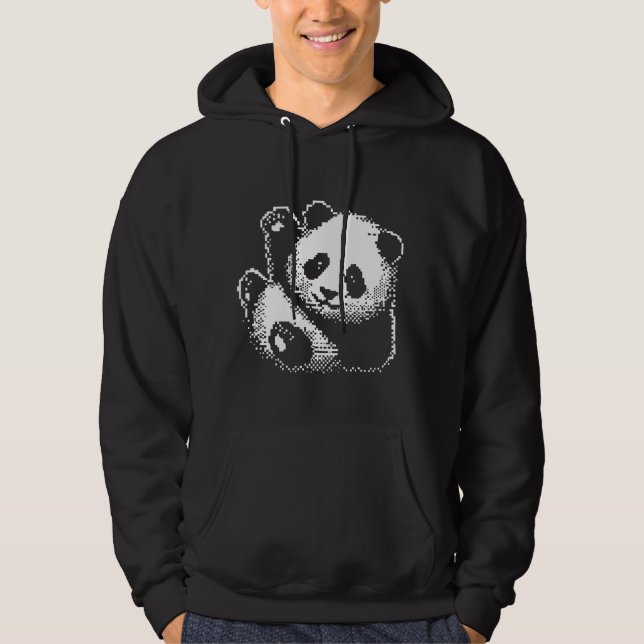 SUDADERA CUTE PANDA GREETING: ¡HOLA! PANDA HOODIE (Anverso)