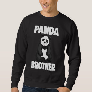 Sudadera Cute Panda Hermano Mujeres Con Amor Panda