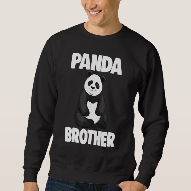 Sudadera Cute Panda Hermano Mujeres Con Amor Panda (Anverso)