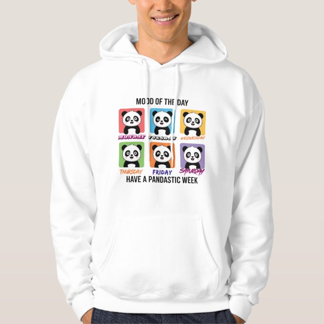 Sudadera Cute Panda Mood of the Day Hoodie (Anverso)