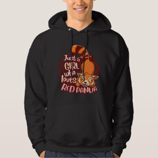 Sudadera Cute Panda Rojo Sólo Un Chica Que Ama Los Pandas R