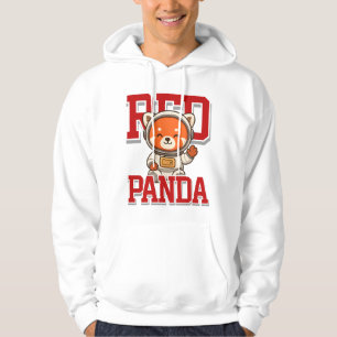 Sudadera Cute Panda Rojo Unisex Hombre Ropa Mujer