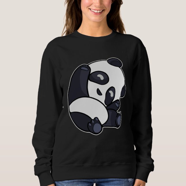 Sudadera Cute Panda Stretches Sleepy Panda for Children (Anverso)