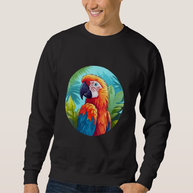 Sudadera Cute Parrot Bird Parrot Motif Birds Parrot 1 (Anverso)