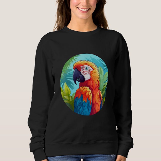 Sudadera Cute Parrot Bird Parrot Motif Birds Parrot 1 (Anverso)