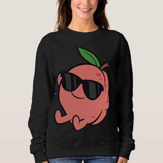 Sudadera Cute Peach Fruit Relajante Lazy Peach (Anverso)