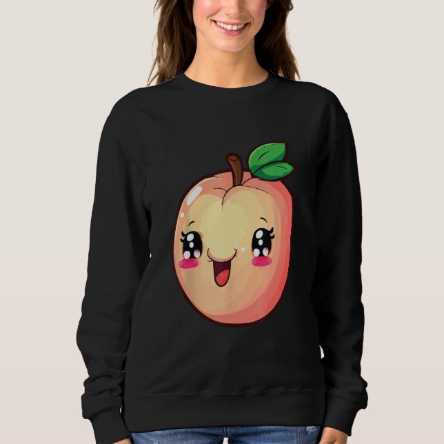 Sudadera Cute Peach Halloween 2024 Costume Fruit Graphic Su (Anverso)