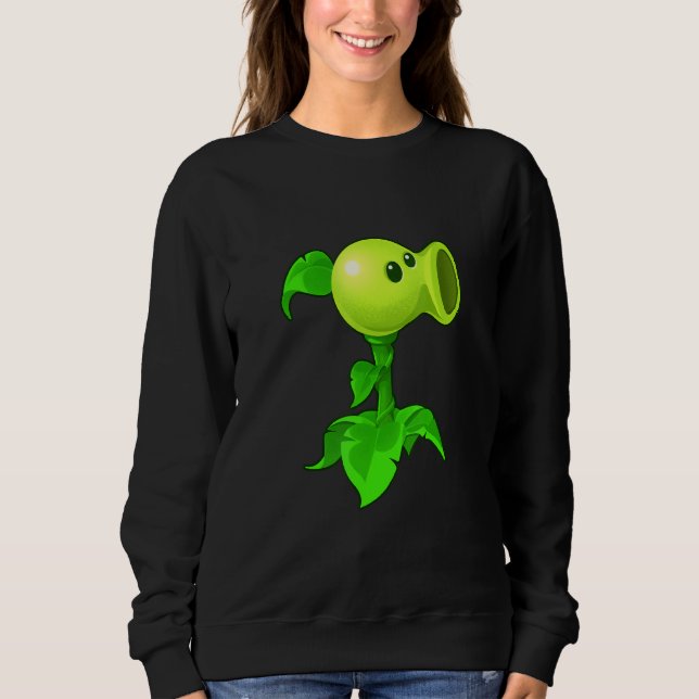 Sudadera Cute Peashooter Nostalgia Plants And Zombies Leaf  (Anverso)