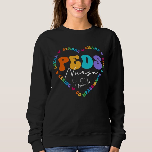 Sudadera Cute PEDS Nurse Squad Appreciation Nursing (Anverso)