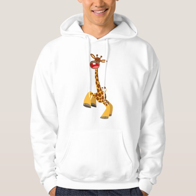 Sudadera Cute Personalizado bailando Giraffe Hoodie (Anverso)