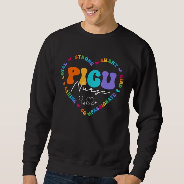 Sudadera Cute PICU Nurse Squad Appreciation Nursing (Anverso)