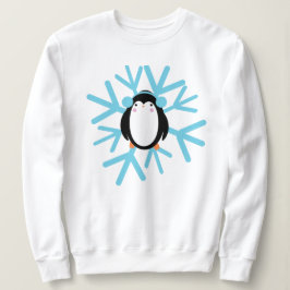 Sudadera Cute Pingüino Copo de Nieve Navidad Invierno