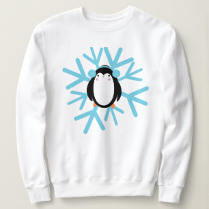 Sudadera Cute Pingüino Copo de Nieve Navidad Invierno