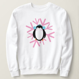 Sudadera Cute Pingüino Copo de Nieve Navidad Invierno