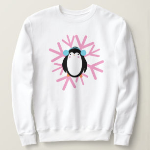 Sudadera Cute Pingüino Copo de Nieve Navidad Invierno