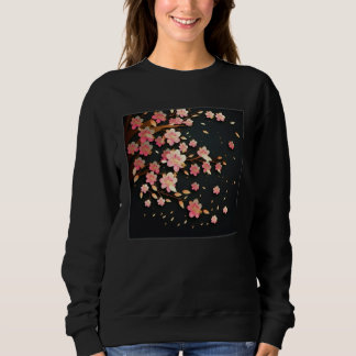Sudadera Cute Pink Cherry Blossom Illustration Flowers Mini