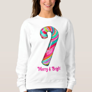 Sudadera Cute Pink Regalo de Navidad Caña de Caramelo Prepp