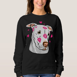 Sudadera Cute Pitbull Perro Amor Y Corazones Gracioso Toro