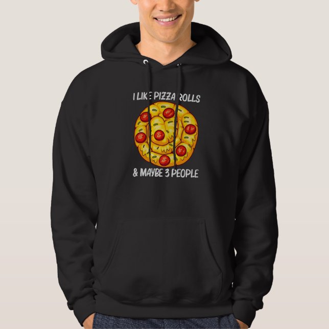 Sudadera Cute Pizza Roll For Men Women Pizza Snack Food (Anverso)