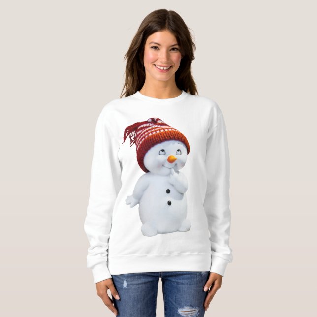 SUDADERA CUTE PLAYFUL SNOWMAN (Anverso completo)