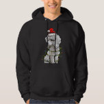 Sudadera Cute Poodle Dog Santa Christmas Tree Enfoca Navida<br><div class="desc">Cute Poodle Dog Santa Christmas Tree Enfoca Navidad</div>