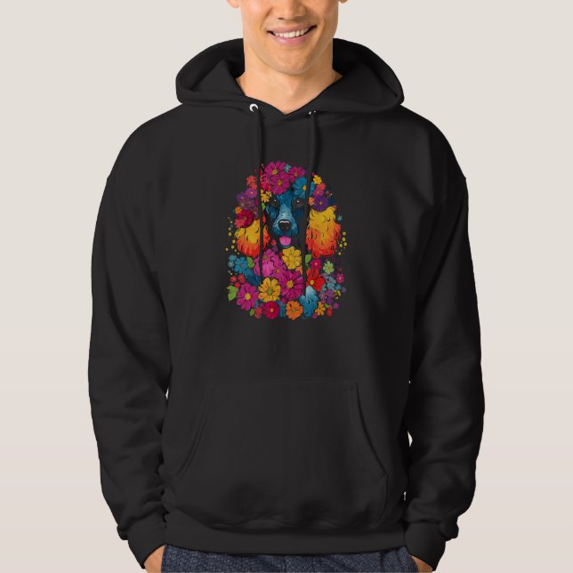 Sudadera Cute Poodle Flower Bouquet (Anverso)