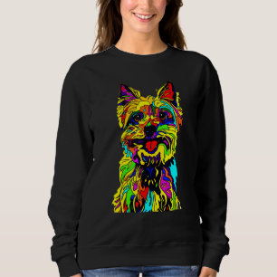 Sudadera Cute Pop Art Yorkies Yorkshire Terrier Dog Dueño